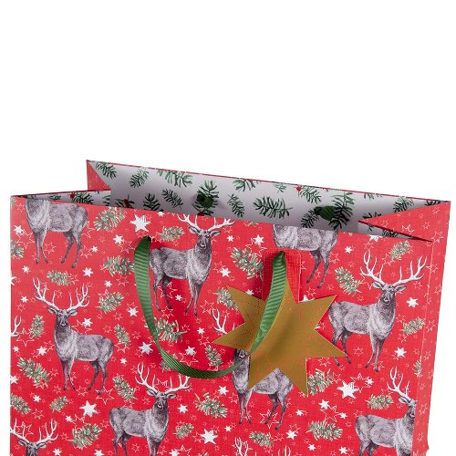 Gift bag Christmas deer XL