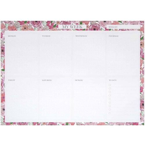 Weekly planner blossoms