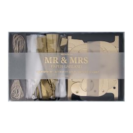 Papiergirlande Mr. & Mrs. Hochzeit