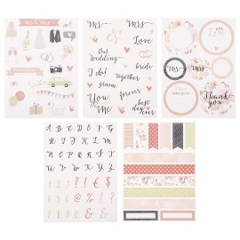 Sticker pad wedding you and me
