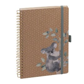 Notebook Organics spiral koala DIN A5