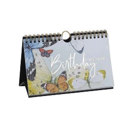 Birthday table calendar butterfly