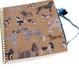 Notebook DIN A5 spiral watercolour dogs
