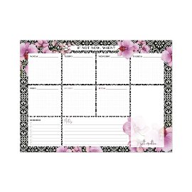 Weekly Desk Planner orchids