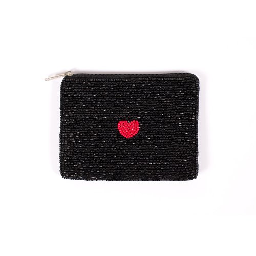 coin pouch/beads/12x8cm