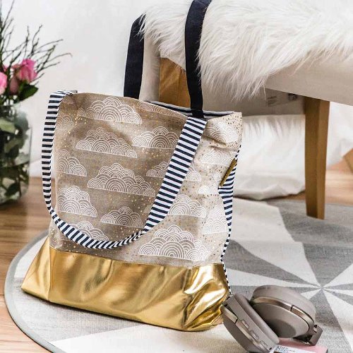 shopper bag/cotton/43x37,5cm