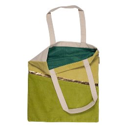 Shopper favourite bag velvet green