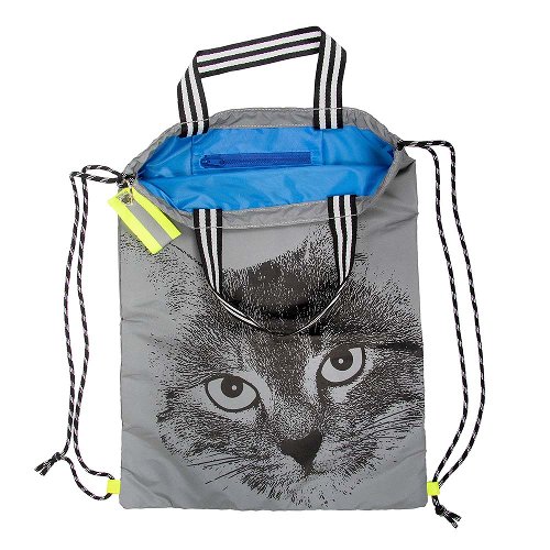 Reflective backpack cat