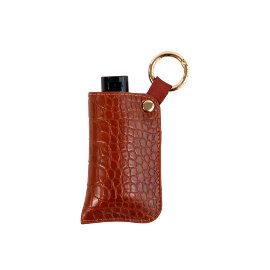 MAJOIE hand sanitizer pouch croc cognac