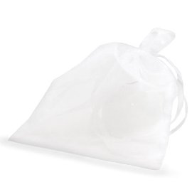 Organza bag white large